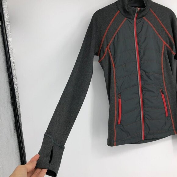 REI Co-op Grey w/Orange Stitching Women's Synthetic Insulation Jacket size XS - Picture 9 of 16